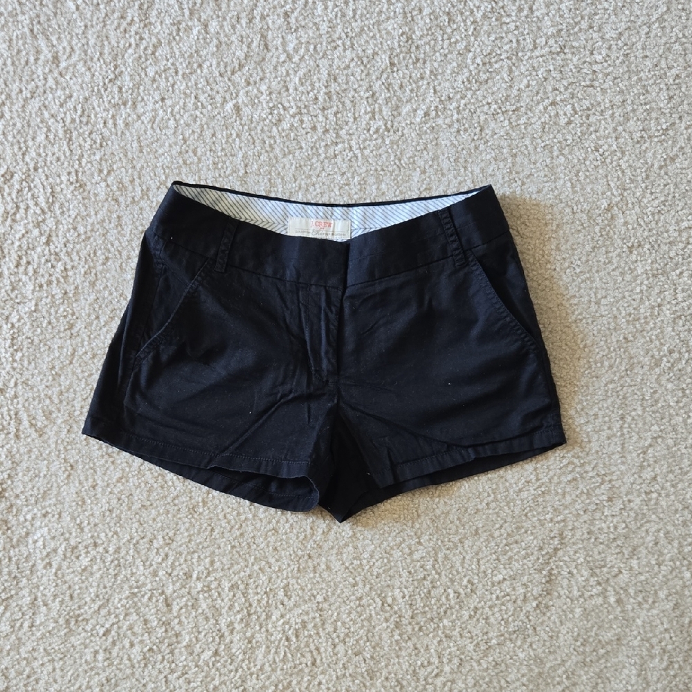 J. Crew Black Chino Shorts